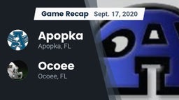 Recap: Apopka  vs. Ocoee  2020