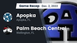 Recap: Apopka  vs. Palm Beach Central  2022