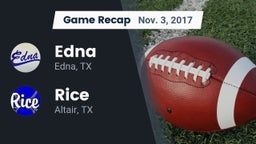Recap: Edna  vs. Rice  2017