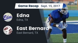 Recap: Edna  vs. East Bernard  2017