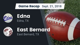 Recap: Edna  vs. East Bernard  2018