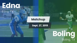 Matchup: Edna  vs. Boling  2019