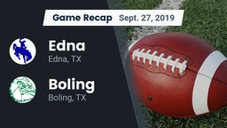 Recap: Edna  vs. Boling  2019