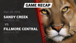 Recap: Sandy Creek  vs. Fillmore Central  2016