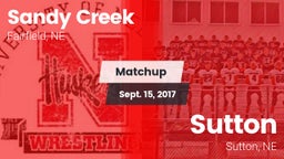 Matchup: Sandy Creek High vs. Sutton  2017