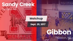 Matchup: Sandy Creek High vs. Gibbon  2017