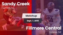 Matchup: Sandy Creek High vs. Fillmore Central  2018