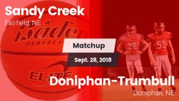 Matchup: Sandy Creek High vs. Doniphan-Trumbull  2018