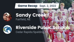 Recap: Sandy Creek  vs. Riverside Public Schools 2022