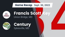 Recap: Francis Scott Key  vs. Century  2022