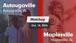 Matchup: Autaugaville High Sc vs. Maplesville  2016