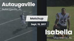 Matchup: Autaugaville High Sc vs. Isabella  2017