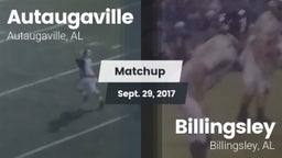 Matchup: Autaugaville High Sc vs. Billingsley  2017