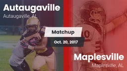 Matchup: Autaugaville High Sc vs. Maplesville  2017