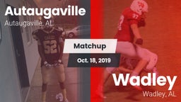 Matchup: Autaugaville High Sc vs. Wadley  2019