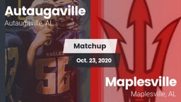 Matchup: Autaugaville High Sc vs. Maplesville  2020