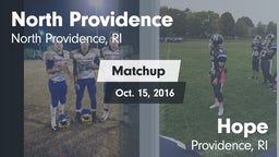 Matchup: North Providence Hig vs. Hope  2016