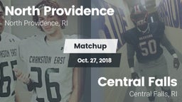 Matchup: North Providence Hig vs. Central Falls  2018