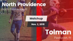 Matchup: North Providence Hig vs. Tolman  2018