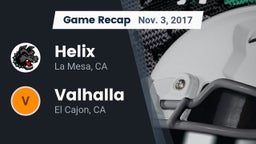Recap: Helix  vs. Valhalla  2017