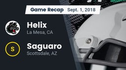 Recap: Helix  vs. Saguaro  2018