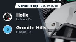 Recap: Helix  vs. Granite Hills  2018