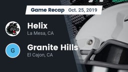 Recap: Helix  vs. Granite Hills  2019
