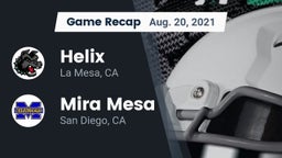 Recap: Helix  vs. Mira Mesa  2021