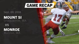 Recap: Mount Si  vs. Monroe  2016