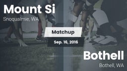 Matchup: Mount Si  vs. Bothell  2016