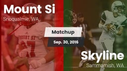 Matchup: Mount Si  vs. Skyline   2016