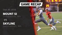 Recap: Mount Si  vs. Skyline   2016