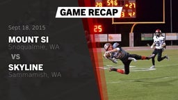 Recap: Mount Si  vs. Skyline   2015