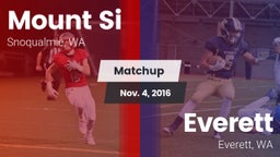 Matchup: Mount Si  vs. Everett  2016