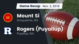 Recap: Mount Si  vs. Rogers  (Puyallup) 2018