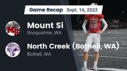 Recap: Mount Si  vs. North Creek (Bothell, WA) 2022