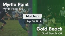 Matchup: Myrtle Point High Sc vs. Gold Beach  2016