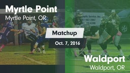 Matchup: Myrtle Point High Sc vs. Waldport  2016