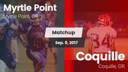 Matchup: Myrtle Point High Sc vs. Coquille  2017