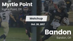 Matchup: Myrtle Point High Sc vs. Bandon  2017