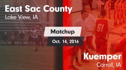 Matchup: East Sac County vs. Kuemper  2016