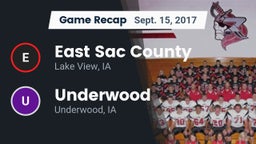 Recap: East Sac County  vs. Underwood  2017