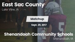 Matchup: East Sac County vs. Shenandoah Community Schools 2017