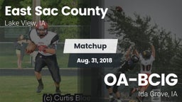 Matchup: East Sac County vs. OA-BCIG  2018