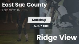 Matchup: East Sac County vs. Ridge View 2018