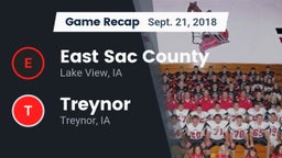 Recap: East Sac County  vs. Treynor  2018