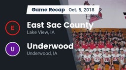 Recap: East Sac County  vs. Underwood  2018