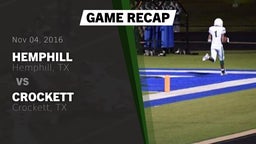 Recap: Hemphill  vs. Crockett  2016