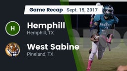 Recap: Hemphill  vs. West Sabine  2017