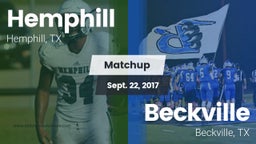 Matchup: Hemphill  vs. Beckville  2017
